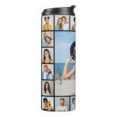 Maak Je Eigen 21 Foto Collage Thermosbeker (Gedraaid links)