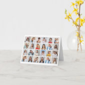 Maak Je Eigen 24 Foto Collage Bewerkbare Kleur Kaart (Gele Bloem)