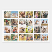 Maak Je Eigen 24 Foto Collage Inpakpapier Vel (Voorkant)