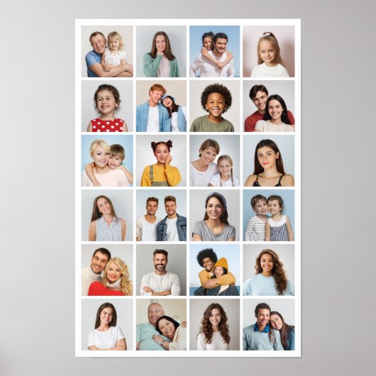 Maak Je Eigen 24 Foto Collage Poster (Voorkant)
