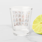 Maak Je Eigen 24 Foto Collage Shot Glas (Achterkant)
