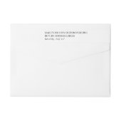 Maak je eigen 24 x aangepaste bruiloft retour adre (Achterkant)