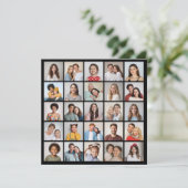 Maak Je Eigen 25 Foto Collage Kaart (Staand voorkant)