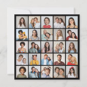 Maak Je Eigen 25 Foto Collage Kaart (Voorkant)