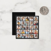 Maak Je Eigen 25 Foto Collage Notitiekaartje (Voorkant / Achterkant in situ)
