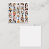 Maak Je Eigen 25 Foto Collage Notitiekaartje (Voorkant / Achterkant)