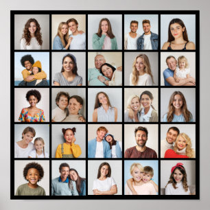 Maak Je Eigen 25 Foto Collage Poster