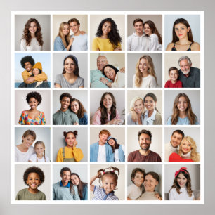 Maak Je Eigen 25 Foto Collage Poster