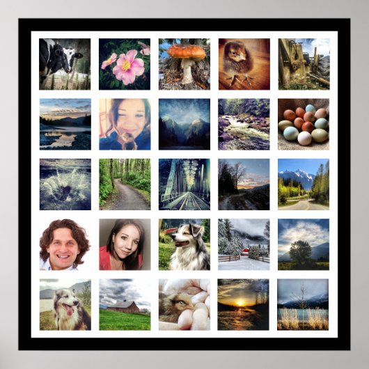 Maak je eigen 25-fotogalerijstijl poster (Voorkant)