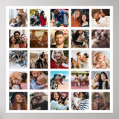 Maak je eigen 25 vakjes foto collage poster (Voorkant)