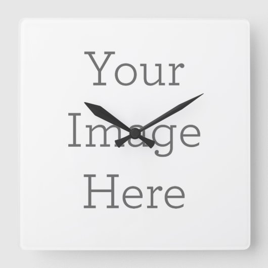 27,3 cm Vierkant Acryl Klok (Voorkant)