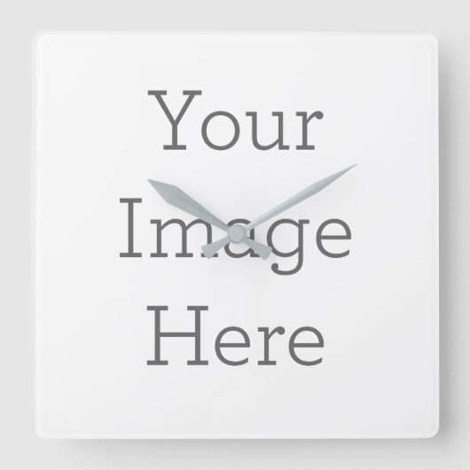 27,3 cm Vierkant Acryl Klok (Voorkant)