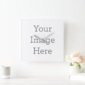 27,3 cm Vierkant Acryl Klok (Huis)