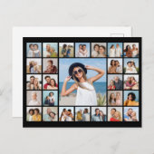 Maak Je Eigen 27 Foto Collage Briefkaart (Voorkant / Achterkant)