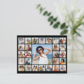 Maak Je Eigen 27 Foto Collage Briefkaart (Staand voorkant)