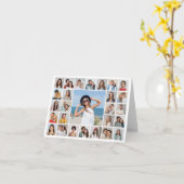 Maak Je Eigen 27 Foto Collage Kaart (Gele Bloem)