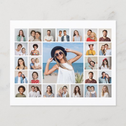 Maak Je Eigen 27 Foto Collage Papierblad (Voorkant)