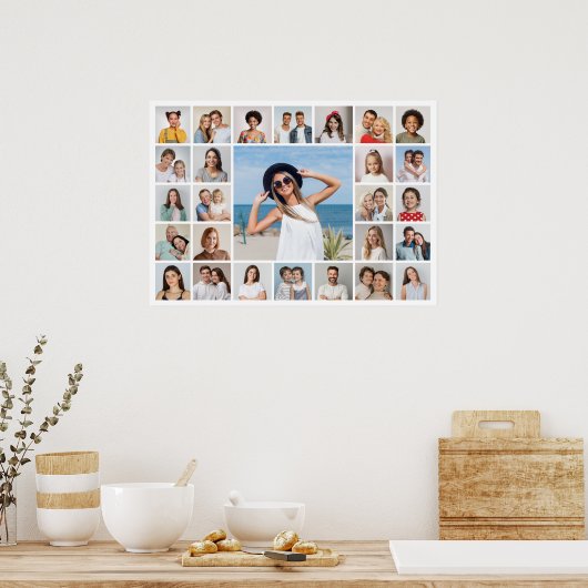 Maak Je Eigen 27 Foto Collage Poster (Keuken)