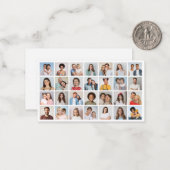 Maak Je Eigen 28 Foto Collage  Notitiekaartje (Voorkant / Achterkant in situ)