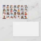 Maak Je Eigen 28 Foto Collage  Notitiekaartje (Voorkant / Achterkant)