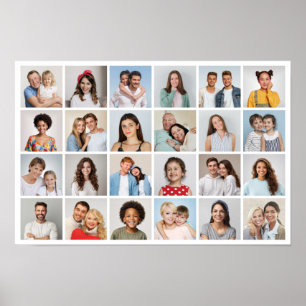 Maak Je Eigen 28 Foto Collage Poster