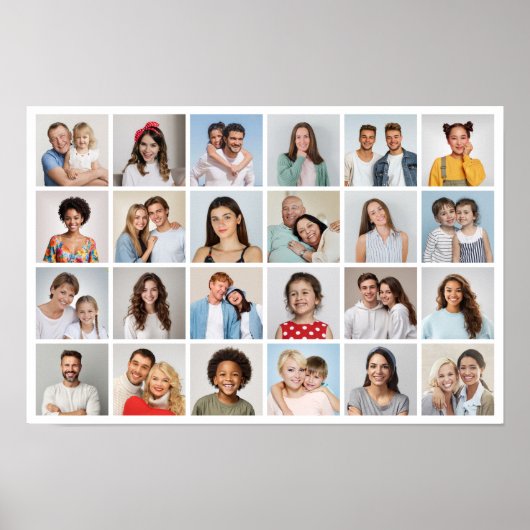 Maak Je Eigen 28 Foto Collage Poster (Voorkant)