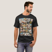 Maak Je Eigen 28 Foto Collage T-shirt (Voorkant volledig)