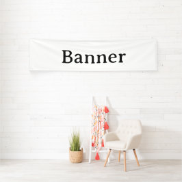 Maak je eigen 2,5' x 10' binnen spandoek