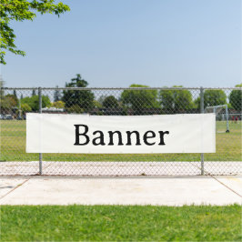 Maak je eigen 2.5' x 12' buiten  spandoek