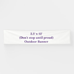 Maak je eigen 2,5' x 12' buitenreclame spandoek