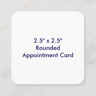 Maak je eigen 2,5" x 2,5" afgerond afsprakenkaartje