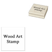 Maak Je Eigen 2.5" x 2.5" Houten Kunst Rubberstempel (Gestempeld)