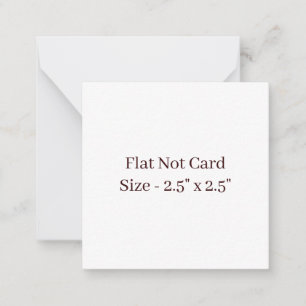 Maak je eigen 2.5" x 2.5" vlak notitiekaartje