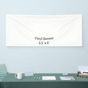 Maak je eigen 2.5' x 6' binnen vinyl banner