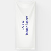 Maak je eigen 2.5' x 6' spandoek (Verticaal)