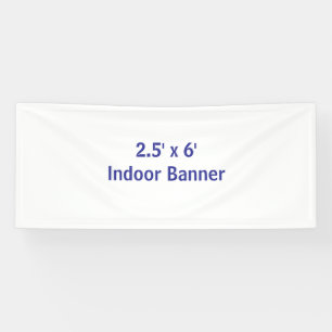 Maak je eigen 2.5' x 6' spandoek