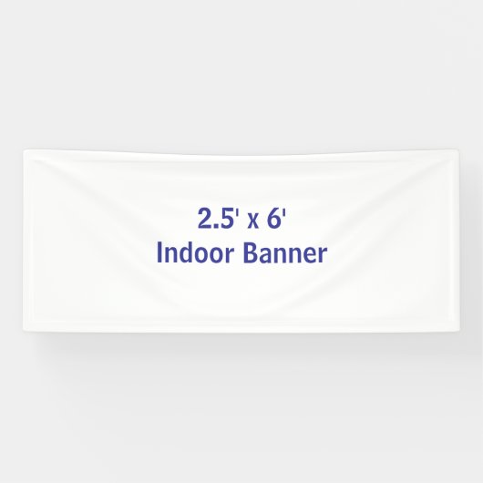 Maak je eigen 2.5' x 6' spandoek (Horizontaal)