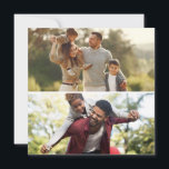 Maak Je Eigen 2 Foto Collage Feestdagenkaart<br><div class="desc">Personaliseer je eigen persoonlijke fotografie. Je kunt dit aangepaste product maken voor speciale gelegenheden zoals huwelijken, verjaardagen, Kerstmis, Feestdagen, Herdenkingen, Afstudeerdagen, Jubilea en meer. Het kan ook worden gegeven als cadeau aan je beste vriend, goede vriend, familie en verwanten.</div>