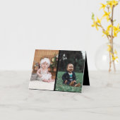 Maak je eigen 2 foto collage kaart (Gele Bloem)