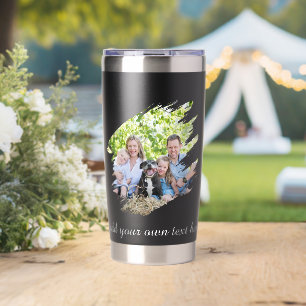 Maak Je Eigen 2 Foto Geïsoleerde Tumbler Drinkbeker
