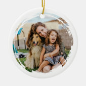 Maak je eigen 2 foto keramisch ornament (Voorkant)