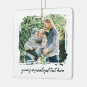 Maak je eigen 2 foto keramisch ornament (Links)