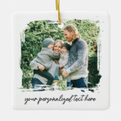 Maak je eigen 2 foto keramisch ornament (Voorkant)