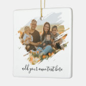Maak je eigen 2 foto keramisch ornament (Links)