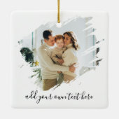 Maak je eigen 2 foto keramisch ornament (Achterkant)
