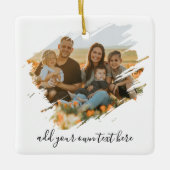 Maak je eigen 2 foto keramisch ornament (Voorkant)