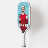 Maak Je Eigen 2 Foto met Naam Pickleball Paddle (Links)