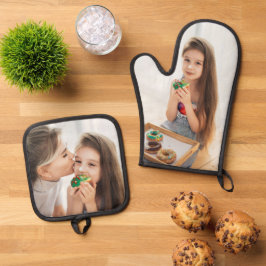 Maak Je Eigen 2 Foto Ovenwant en Pothouders & Pannenlap Set