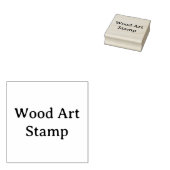 Maak Je Eigen 2" x 2" Houten Kunst Rubberstempel (Gestempeld)