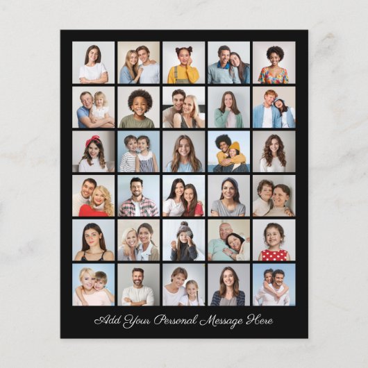 Maak Je Eigen 30 Foto Collage Flyer (Voorkant)